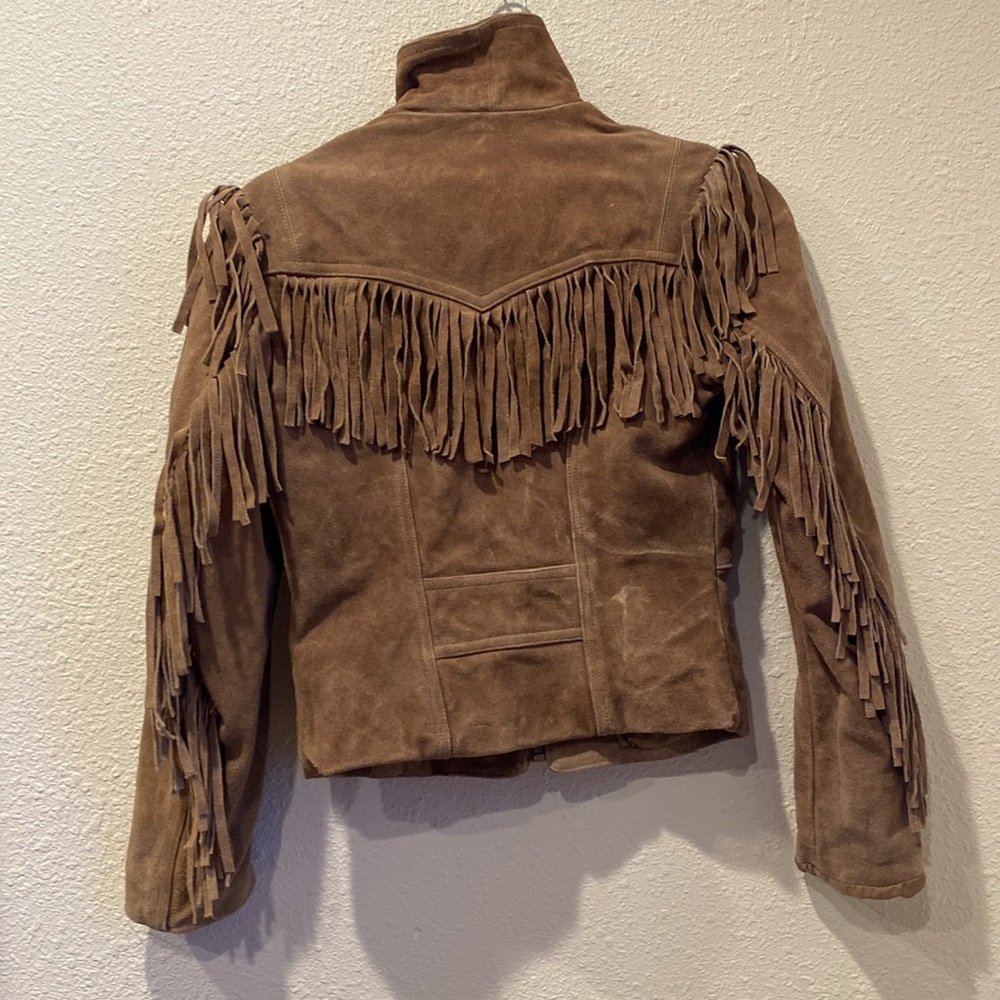 90s Wilsons‎ Fringe leather jacket - Picture 5 of 6